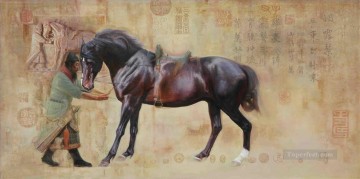 動物 Painting - 中国の馬